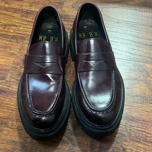 Mister B’s Gentlemen’s. Boutique for Aldo Burgundy Loafers chunky platform